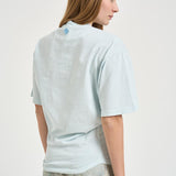 T-shirt donna girocollo celeste HONEY PLEINAIR HAIKURE 