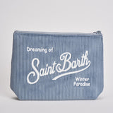 Pochette donna Aline Corduroy in velluto celeste ALINE COURD36 MC2 SAINT BARTH 