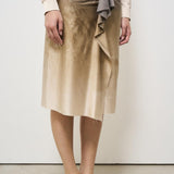 Gonna midi donna in seta Adastrgum beige 11827 514979 PIERRE-LOUIS MASCIA 