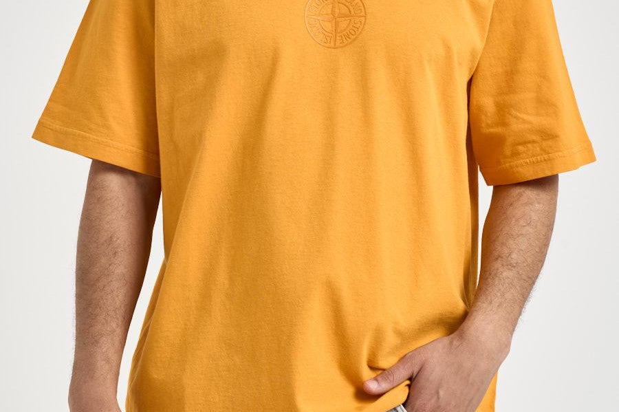 T-shirt uomo con stampa ocra 2100001 S0E14V007E STONE ISLAND 