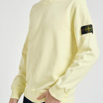 Felpa uomo girocollo gialla 6100060 S0051V003C STONE ISLAND 