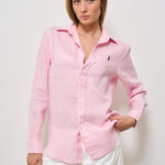 Camicia donna in lino rosa 211970730 014 RALPH LAUREN 