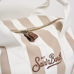 Borsa uomo a righe beige TRAVELBAG STRIPESPOPV1110EMB MC2 SAINT BARTH 