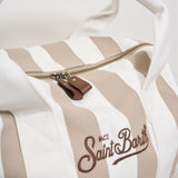 Borsa uomo a righe beige TRAVELBAG STRIPESPOPV1110EMB MC2 SAINT BARTH 