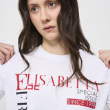 T-shirt donna bianca MA036 270 ELISABETTA FRANCHI 