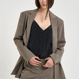 Pantaloncino donna tailoring tortora SISSY BROWNTERRA IRO 