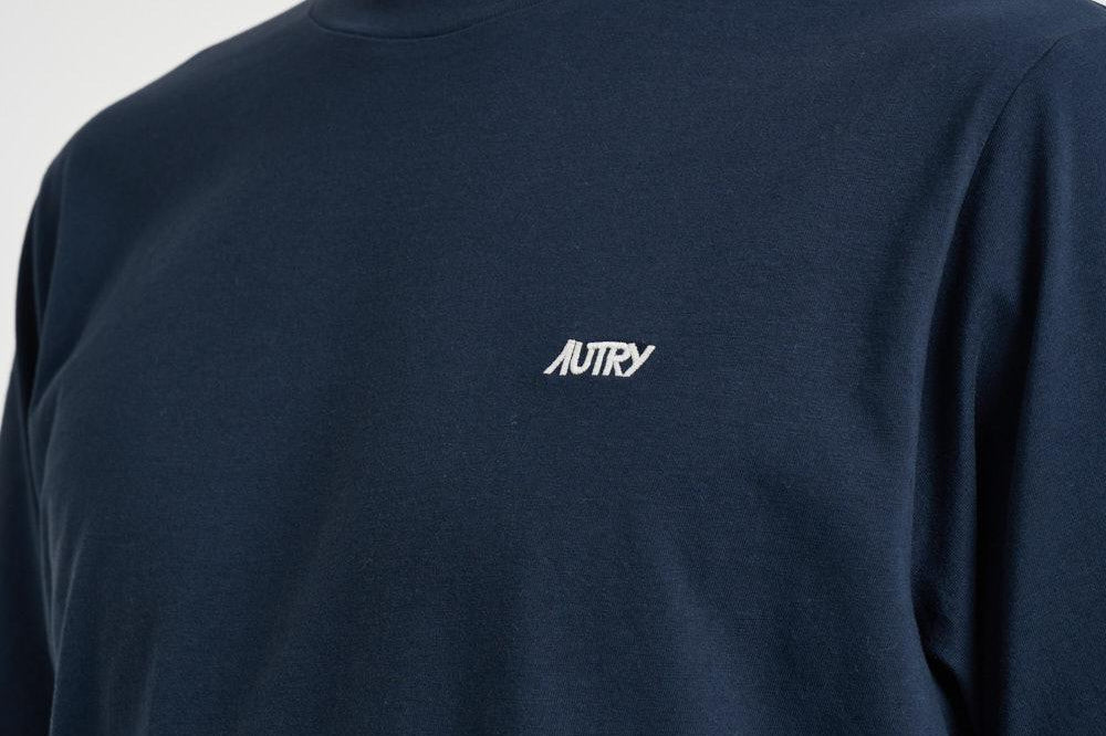 T-shirt uomo girocollo blu TSPM 007B AUTRY 