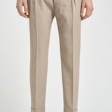 Pantalone uomo chino beige RETRO PO1383XDESERT BERWICH 
