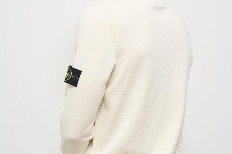 Maglia uomo girocollo panna 5100062 S00B9V0093 STONE ISLAND 