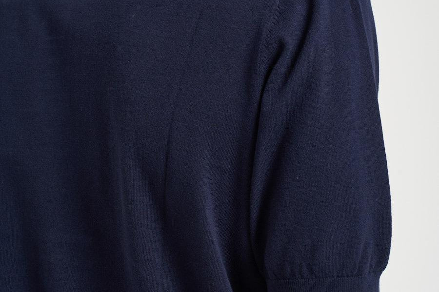 Polo uomo in maglia blu SLOANCOTTON 61 MC2 SAINT BARTH 