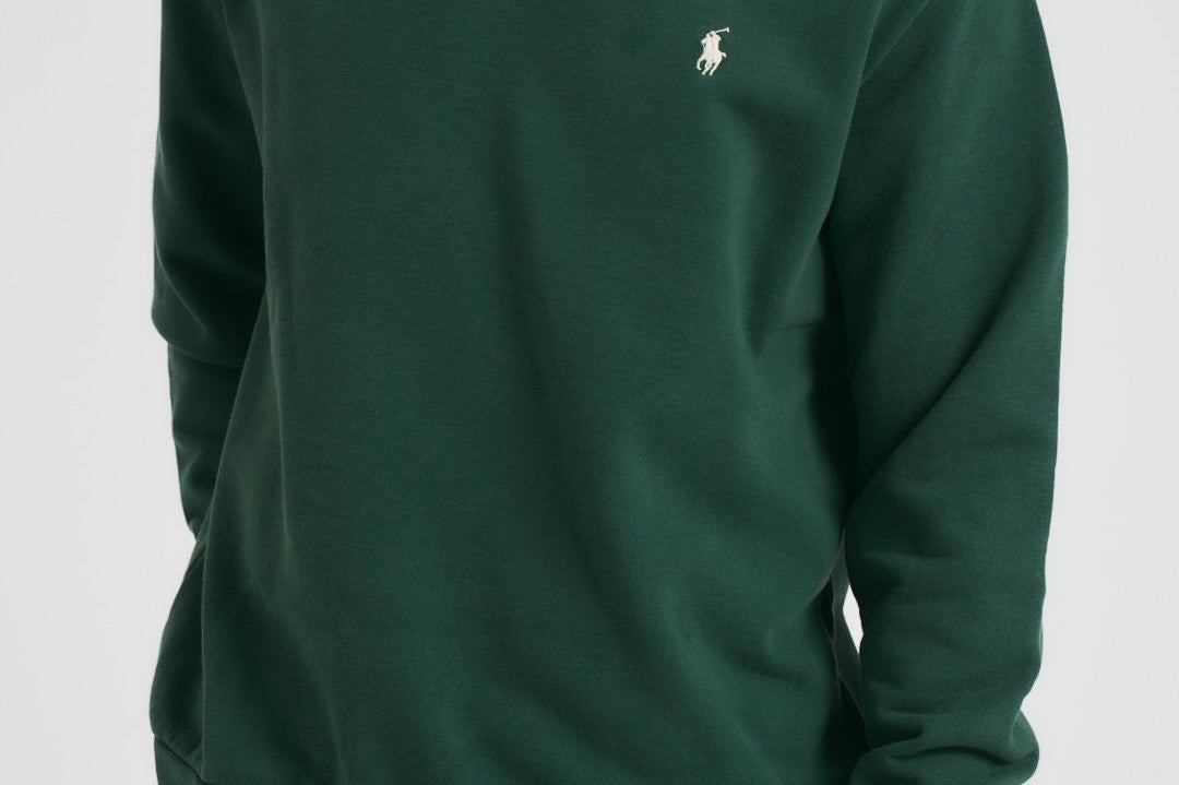 Felpa girocollo uomo verde 710916689 033 RALPH LAUREN 