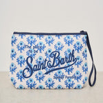 Pochette donna Aline fantasia floreale blu ALINE 00152H MC2 SAINT BARTH 