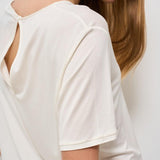 T-shirt donna girocollo bianca 25709 09 RRD 