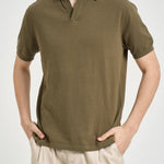 Polo uomo in maglia verde SLOANCOTTON 52 MC2 SAINT BARTH 