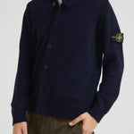 Cardigan uomo con bottoni blu 5100047 S00A3V0020 STONE ISLAND 