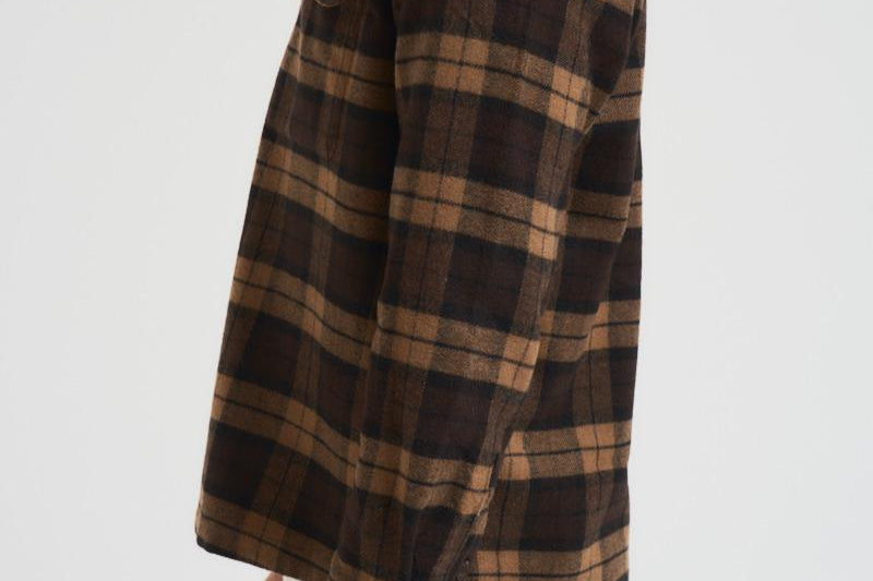 Camicia uomo a quadretti marrone M24300096 TURKISHCOFFEE SAMSØE SAMSØE 