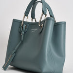 Borsa a mano donna in pelle celeste EW000361 AF12103M9110 EMPORIO ARMANI 