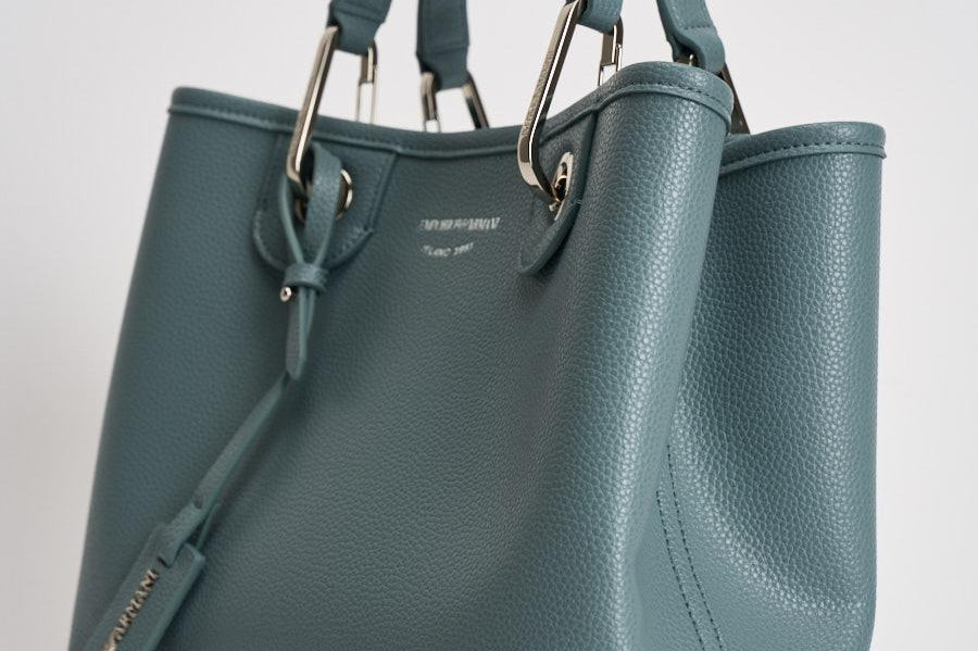 Borsa a mano donna in pelle celeste EW000361 AF12103M9110 EMPORIO ARMANI 