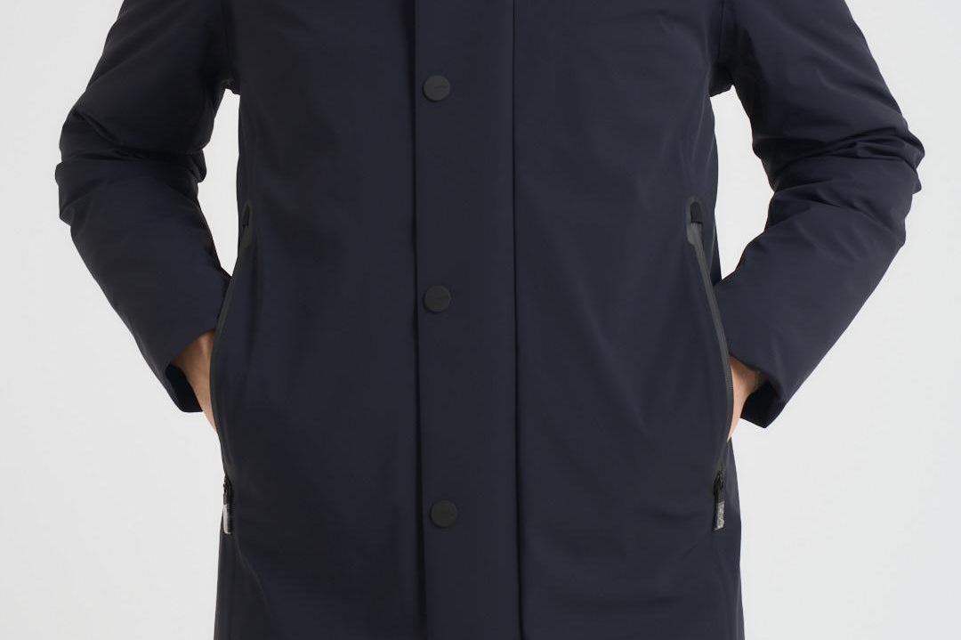 Giubbotto uomo Montecristo Floating Raincoat blu W25060 60 RRD 