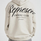 Felpa uomo con cappuccio grigio chiaro OCM41200 CREAMMARL REPRESENT 