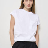 T-shirt donna girocollo bianca F5SW62 A01 LIVIANA CONTI 