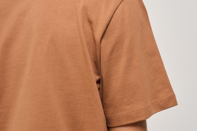 T-shirt uomo girocollo marrone ATH084 094 BARROW 