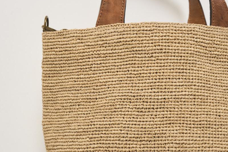 Borsa donna Mirozy in rafia beige MIROZY TEA IBELIV 