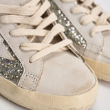 Sneakers donna Super-Star panna e argento GWF00103 F00890110931 GOLDEN GOOSE 