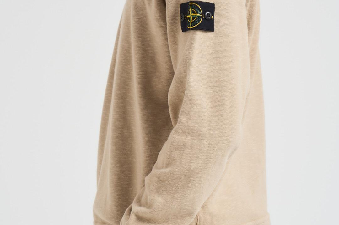 Felpa uomo girocollo beige 6100053 S0238V009A STONE ISLAND 