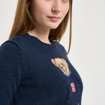 Maglia donna Bear blu 211927070 001 RALPH LAUREN 