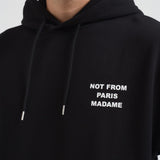 Felpa uomo con cappuccio nera HO162 CO127BL DROLE DE MONSIEUR 