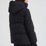 Piumino donna Laminar corto nero PI002045D 9300 HERNO 