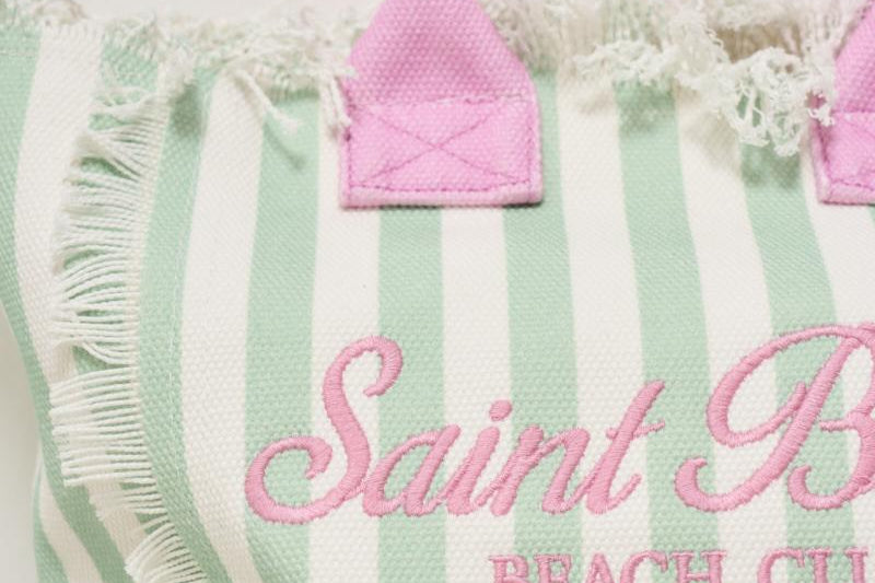 Borsa donna Colette a righe verde COLETTE 03756H MC2 SAINT BARTH 