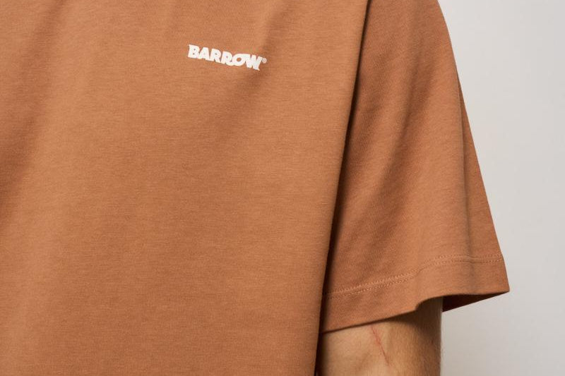 T-shirt uomo girocollo marrone ATH084 094 BARROW 