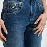 Jeans donna Jeyda in denim blu medio PA0625FA D1H01I30BU ISABEL MARANT 