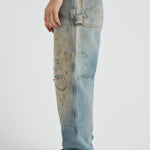 Jeans uomo Journey denim chiaro e sabbia GMP01942 P00208350491 GOLDEN GOOSE 