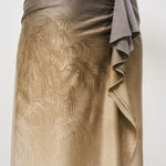 Gonna midi donna in seta Adastrgum beige 11827 514979 PIERRE-LOUIS MASCIA 