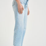 Jeans donna gamba dritta in denim chiaro JILL 8799SKYBLUE ICON DENIM 