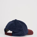 Cappellino uomo in velluto bordeaux e blu ACPU Q9BV AUTRY 