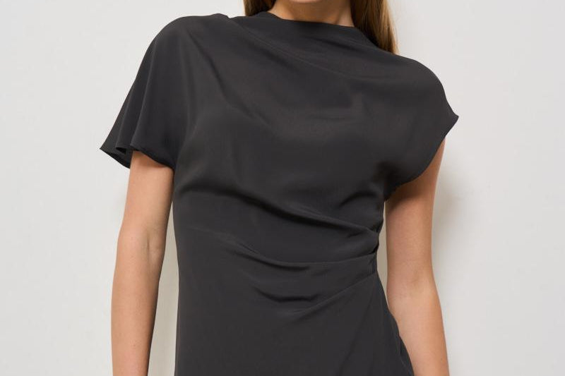 T-shirt donna girocollo nera S5SU03 Y54 SEMICOUTURE 