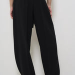 Pantaloni donna neri baggy NEOTTIA 1032701 MAX MARA STUDIO 