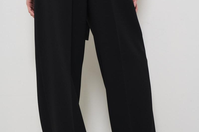 Pantaloni donna neri baggy NEOTTIA 1032701 MAX MARA STUDIO 
