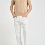 Polo uomo in maglia beige 710980682 500 RALPH LAUREN 