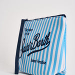 Pochette donna Aline a righe celeste e bianca ALINE 07711L MC2 SAINT BARTH 