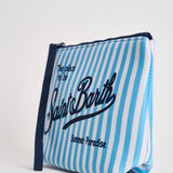 Pochette donna Aline a righe celeste e bianca ALINE 07711L MC2 SAINT BARTH 