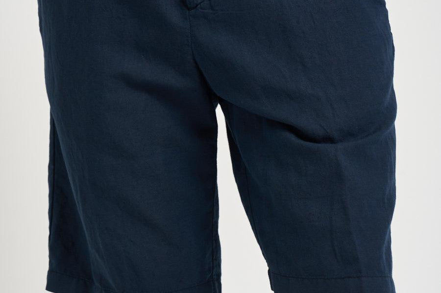 Bermuda uomo in lino blu 26P717 37 PERFECTION 