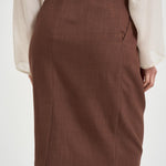 Gonna donna longuette marrone 106449A2W6 EDWENAL78 PINKO 
