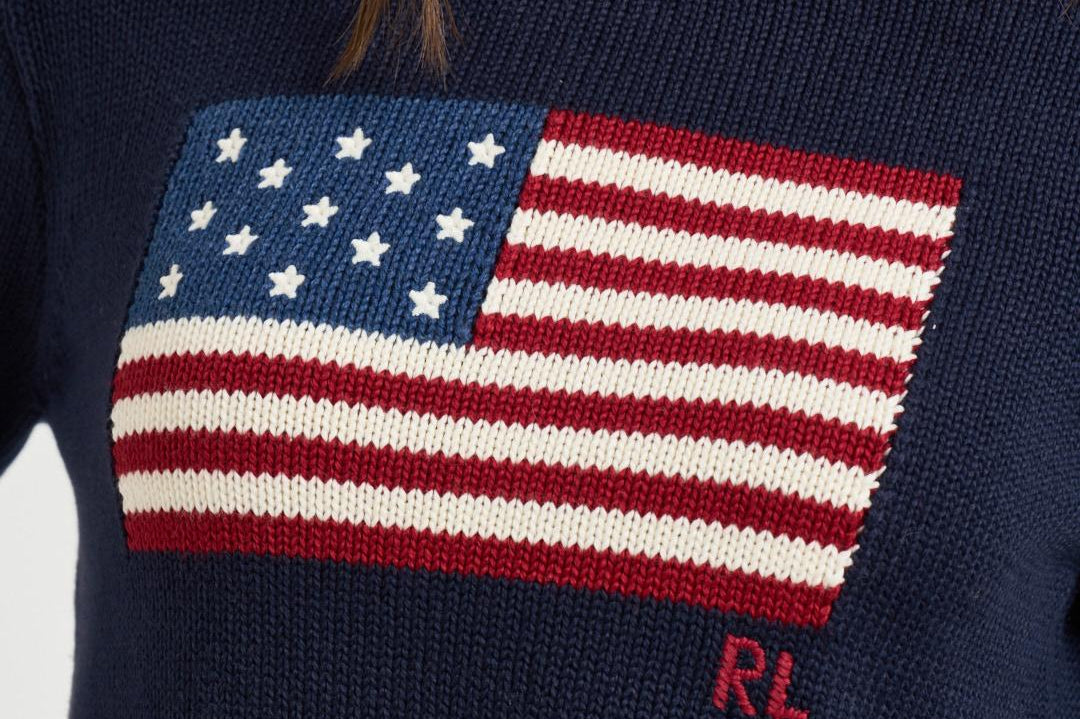 Maglia donna in cotone blu notte 211896939 001 RALPH LAUREN 