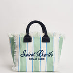 Borsa donna colette a righe verde e bianca COLETTE 00937L MC2 SAINT BARTH 