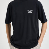 T-shirt uomo girocollo nera TS203 CO002BL DROLE DE MONSIEUR 